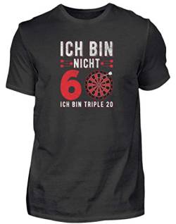 Dart 180 - Darts Anfänger Dartscheibe Sport Geschenk Cool Lustig Spruch Retro Vintage - Herren Shirt -XXL-Schwarz von Generisch