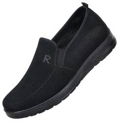 Fussballschuhe Herren Business Schuhe Slipper [Tiangong Fashion] Leichte, atmungsaktive Freizeitschuhe für Herren, äußerst bequem Badepantoletten Herren Schuhe Herren Sandalen (Black, 45) von Generisch