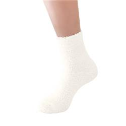 Generisch Black of Friday Angebote 2 Euro Artikel Thermosocken Damen Flauschige gemütliche Slipper-Socken für Damen warme weiche Winter-Plüsch-Schlafsocken Kuschelsocken angebote des tages heute deal von Generisch