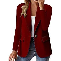 Generisch Blazer Damen Elegant, Kurz 3/4 Ärmel Blazer Für Damen Slim Fit Blazer Büro Arbeit Keine Knöpfe Female Klassischer Blazer Kurzer Blazer Damen Lange Blazer Damen Weiß von Generisch