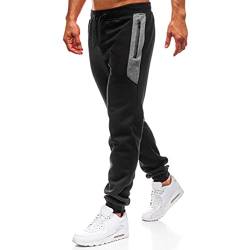 Generisch Jogginghose Herren Baumwolle Sporthose Freizeithose Trainingshose,Sport Hosen Männer,Sweatpants Jogger,Laufhose Baumwoll Freizeithose Herren Jogginghose Herren 4XL Jogginghose Herren von Generisch