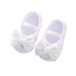 Generisch Kleinkind Mädchen Schuhe Kinder Prinzessin Kleinkind Weiche Schuhe Kinder Säuglingsschuhe Baby Turnschuhe Lauflerner Schuhe (White, 19 Toddler) von Generisch