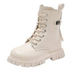 Generisch Kleinkind Stiefeletten - Barfussschuhe Kinder breiter Zehenbox Barfußschuhe mit Fellfutter, Barfuss Schuhe Gummistiefel Bequem Snowboots rutschfest Unisex Baby Jungen Mädchen von Generisch