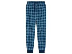 Generisch Livergy Flannell Qualität Schlafhose aus reiner Baumwolle - Bequeme, Weich & Warm (Karo Blau/Weiß, L) von Generisch