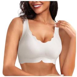 Generisch Sale Damen Bekleidung Nahtloser Minimizer BH Damen Ohne Bügel V-Ausschnitt Bralette Damen BHS Ohne Bügel Und Ultrakomfortabler Tshirt BH Soft Schlaf BH Mit ZusäTzlicher BH-VerläNgerung von Generisch