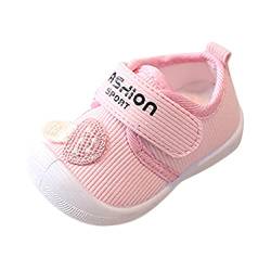 Generisch Schuhe Unisex Kinder Turnschuhe Mädchen Turnschuhe Slip Leichte Turnschuhe Laufen Laufen Schulschuhe für Kinder Kleidung Kleinkind Junge (Pink, 20.5 Toddler) von Generisch