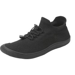 Generisch Sneaker Herren Damen Barfußschuhe Knit Minimalistische Barfuss Schuhe Slip On Sneakers Outdoor Trail Running Walking Schuhe Leicht, Flexibel,Geeignet für Laufen, Fitness, Wandern, Walking von Generisch