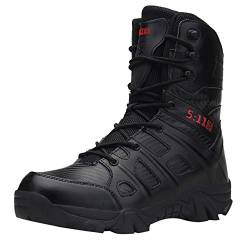 Generisch Winterschuhe Herren Freizeitschuhe Winterstiefel Bequeme rutschfeste verschleißfeste Wanderstiefel für Herren im Freien Herren Schneeschuhe Winterschuhe Bequem Stiefel (Black 45) von Generisch