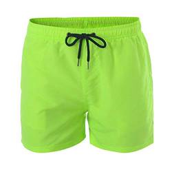 Herren-Badeshorts mit Kordelzug, spezieller Hahn-Druck, Bierfest, Strand, lässige Hose, Herren-Bademode, kurze Badehose, Badeanzug mit Shorts, lange Badeshorts für Herren, Herren-Shorts, 2-Minzgrün, von Generisch