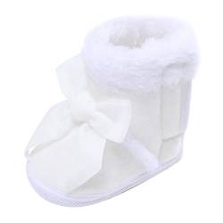 Krabbelschuhe Baby Neugeborene Fleece Booties Winter Warme rutschfeste Weiche Sohle Winterschuhe Baby Jungen Mädchen Warm Hausschuhe Niedlich Einstellbar Schneestiefel Prewalker für Kleinkind von Generisch