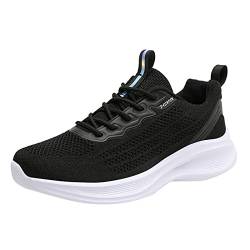 Modische Freizeitschuhe für Damen, Netzstoff, atmungsaktiv, leicht, dämpfend, weiche Sohle, Sportschuhe, Ski, Bademode, Herren, Schwarz , 37.5 EU von Generisch