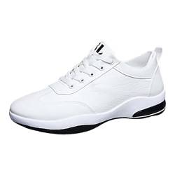 Schuhe Damen Elegant Segelschuhe Riemchen Pumps Modische Herren-Sportschuhe für Frühjahr und, Flache Unterseite, leichtes, atmungsaktives Mesh, zum BarfußSchuhe Damen Weiß Damen (White, 39) von Generisch