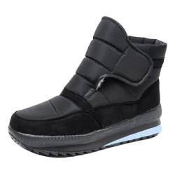 Schuhe Damen Espadrilles FüR Damen Schneestiefel für Damen, warme Winter-Anti-Rutsch-Stiefel Sandalen Damen OrthopäDische Schuhe Damen (Black, 40) von Generisch