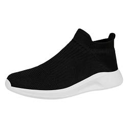 Schuhe Herren Laufschuhe Sneaker Outdoor Sportschuhe Turnschuhe Männer Joggingschuhe Running ShoesSchuhe Freizeitschuhe Männer Schuhe Slip On Sneaker Herren Weiß Ohne Schnürung Schwarze Schuhe von Generisch