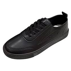 Schuhe Schwarz Damen Schuhe Mit Absatz FüR Damen Freizeitschuhe Flache Schnürung Runde Zehe Bequeme Regenschirm Druck Freizeitschuhe Schwarze Turnschuhe Damen Tanzschuhe Damen Latein (Black, 41) von Generisch