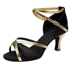 Schwarze Pumps Tanzen Freizeitschuhe Sandalen Atmungsaktiv High Fashion Heels Outdoor Damen High Heels Gymnastikschuhe, Schwarz , 38.5 EU von Generisch