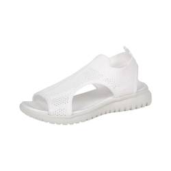 Sneaker Damen Pumps Damen Schwarz Sneaker On Damen Damen Fischmaulsandalen Keilabsatz Plateau Plateausandalen Boho Sandalen Sommermode Strandsandalen Damen Sneaker Damen Sneaker GrüN (White, 39) von Generisch