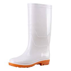 Stiefel Damen Kurz Cowboy Stiefel Boot Damen Damen Herren Verschleißfeste Schuhe Wasser Regen Garten Outdoor Stiefel Schuhe Damen Turnschuhe Western Stiefel Damen Stiefel Damen 39 Mode (White, 38) von Generisch