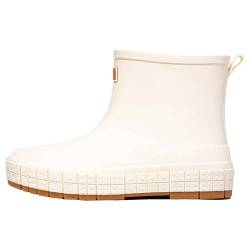 Trachtenschuhe Damen Sneakers Damen Weste Damen Damen Regen Slip Freizeitschuhe Kurze Stiefeletten Outdoor Fashion Damen Freizeitschuhe Damenschuhe GrößE Stiefel MäDchen Boots Stiefel (White, 37) von Generisch