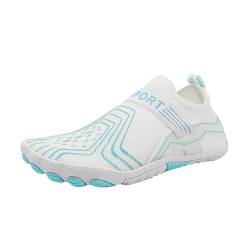 Trachtenschuhe Damen Sneakers Damen Weste Damen Leichte Badeschuhe für Damen und Herren, Tauch- und Strandschuhe, Outdoor-Barfuß-Tauchschuhe, Schwimmen, WesternStiefel Damen Sneakers GrüNe (White, 37) von Generisch