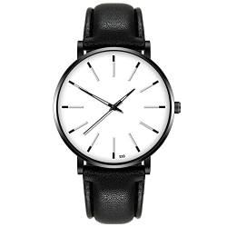 Unisex Analogue Quartz Armbanduhr Rostfreier Antrieb Damenbekleidung Sport Militärstahl Uhr Datum Herren Quarz Herrenuhr Herrenuhr Casual Multifunktion (White, One Size) von Generisch