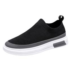 Wasserschuhe Dusch- & Badeschuhe FüR Herren Damen Sommermode Herren One Foot Stirrup Sneakers Herren Mesh Stoff Bequeme Freizeitschuhe Damen Slip On Herren Turnschuhe 45 In GrüN Sneaker (Black, 39) von Generisch