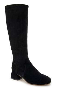 Gentle Souls by Kenneth Cole Damen Emily Stretch Boot Mode-Stiefel, Schwarzes Wildleder, 37 EU von Gentle Souls by Kenneth Cole