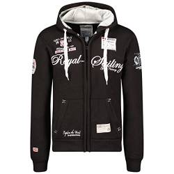 GEOGRAPHICAL NORWAY Herren Designer Hoodie Jacke - FIGHTER -3XL, Schwarz von Geographical Norway