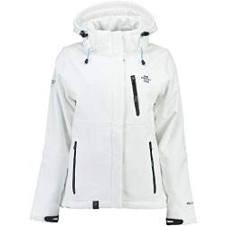 Geographical Norway Damen Outdoor Softshelljacke Touna B Kapuze White S von Geographical Norway