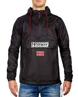 Geographical Norway Herren Windbreaker Regenjacke Black M von Geographical Norway