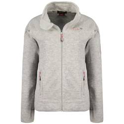 Geographical Norway Tyrell Lady - Fleece Fine Frauen Warm Fermetur Zip - Jacke Herbst Winter Frühling Warm Frauen - Long Sleeve Pullover Pelz Weich Komfort Outdoor (Weiß L) von Geographical Norway