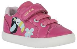 Geox Baby-Mädchen B GISLI Girl C Sneaker, Fuchsia/LT Yellow, 20 EU von Geox