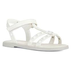 Geox J Karly Girl Sandal, White, 34 EU von Geox