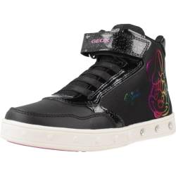 Geox J Skylin Girl E Sneaker, Black, 25 EU von Geox