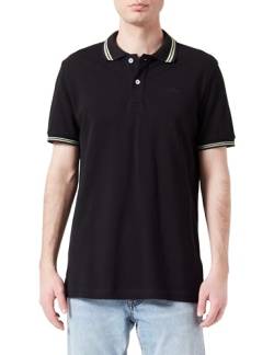 Geox Men's M Polo Fluo Poloshirt, Black, XL von Geox