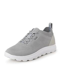 Geox Spherica U Sneakers, Light Grey White, 42 EU Schmal von Geox