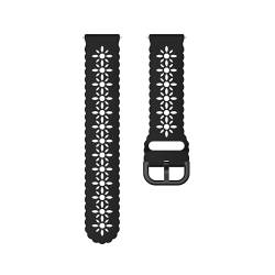 GerRit yzw6688 20mm 22mm Spitze Silikon Band Frauen Mädchen Hochzeit Nette Romantische Schöne Armband Strap(Black,20mm Universal) von GerRit