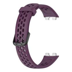 GerRit yzw6688 Atmungsaktives Silikonarmband Kompatibel mit Band 8 9 Armband Uhrenarmband(Purple) von GerRit