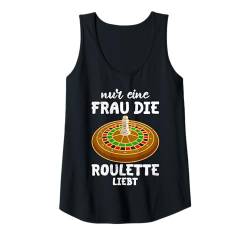 Damen Roulette NUR EINE FRAU DIE ROULETTE LIEBT Roulette Mama Tank Top von Geschenk für Frauen Shirt Roulette Casino Spiel