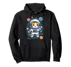 Astronaut Katze Kawaii Weltraum Katze Süße Galaxie Katze Pullover Hoodie von Geschenk für Katzenliebhaber Katze im Raumanzug