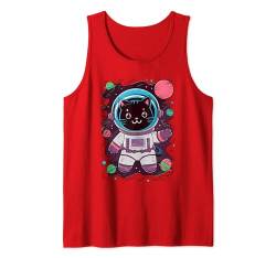 Astronaut Katze Kawaii Weltraum Katze Süße Galaxie Katze Tank Top von Geschenk für Katzenliebhaber Katze im Raumanzug