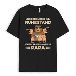 Geschenke Mall Personalisiertes Ich Bin Professioneller Opa T-Shirt - Personalisiert für Papa und Opa zum Geburtstag, Weihnachten oder Vatertag (3XL, Schwarzes) von Geschenke Mall