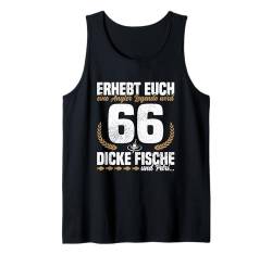 Herren Fische Männer 66. Geburtstag Angler Legende Tackle Angeln Tank Top von Geschenke für Angler Männer Geburtstag Angeln