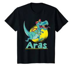 Kinder Aras Geschenk Name Dinosaurier T-Shirt von Geschenke für Aras