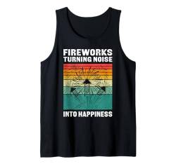 Pyro FIREWORKS TURNING NOISE INTO HAPPINESS Vintage Tank Top von Geschenke zu Silvester Feuerwerk Shirt Neues Jahr