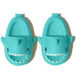 Geymxzik Cloud Shark Slides Damen Shark Slippers Lustige Hai Hausschuhe Herren Badelatchen Badeschuhe für Damen Sommer Strand Open Toe Slides Indoor Outdoor von Geymxzik