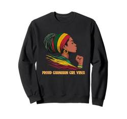 Ghana Ghanaische Flagge Afrika Afrikanisches Mädchen Frau Sweatshirt von Ghanaer Sind Überall