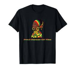 Ghana Ghanaische Flagge Afrika Afrikanisches Mädchen Frau T-Shirt von Ghanaer Sind Überall