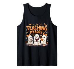 Halloween-Geisterlehrer bringen My Boos süßes Geisterkostüm bei Tank Top von Ghost Teaching My Boos Teacher Halloween tees