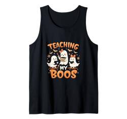 Halloween-Geisterlehrer bringen My Boos süßes Geisterkostüm bei Tank Top von Ghost Teaching My Boos Teacher Halloween tees